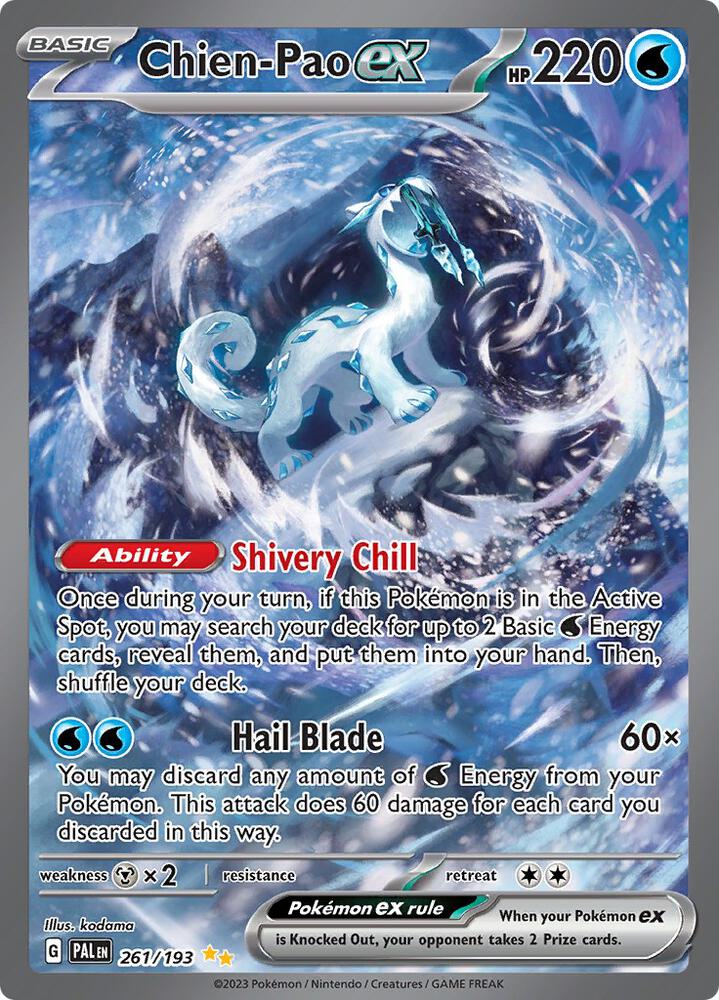 Pokémon: Chien-Pao ex - 261/193 - SV02: Paldea Evolved - VGMX