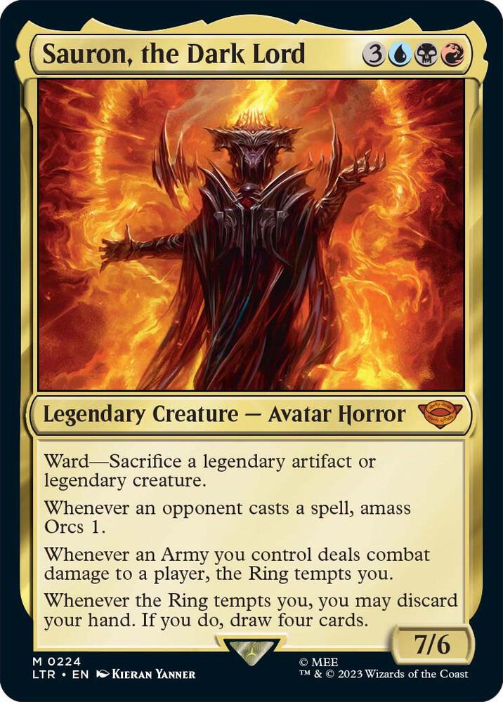 Magic: The Gathering: Sauron, the Dark Lord - Universes Beyond: The Lord of the Rings: Tales of Middle-earth - VGMX