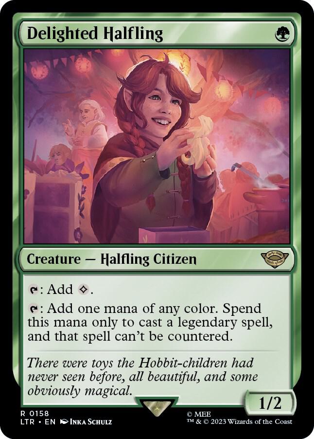 Magic: The Gathering: Delighted Halfling - Universes Beyond: The Lord of the Rings: Tales of Middle-earth - VGMX