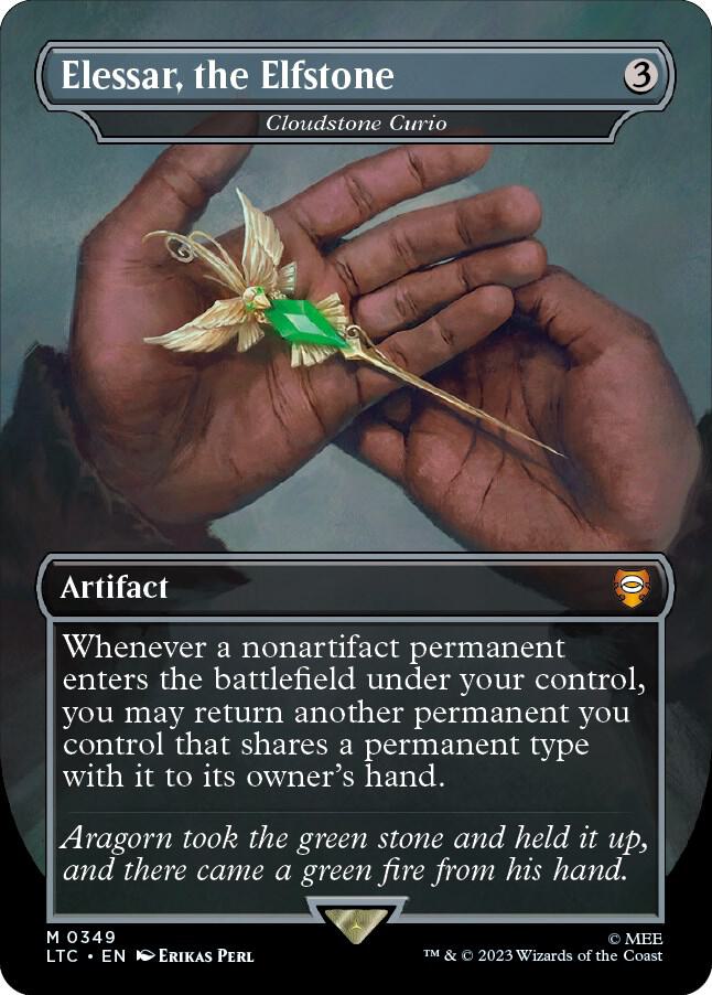 Magic: The Gathering: Elessar, the Elfstone - Cloudstone Curio (Borderless) - Commander: The Lord of the Rings: Tales of Middle-earth - VGMX