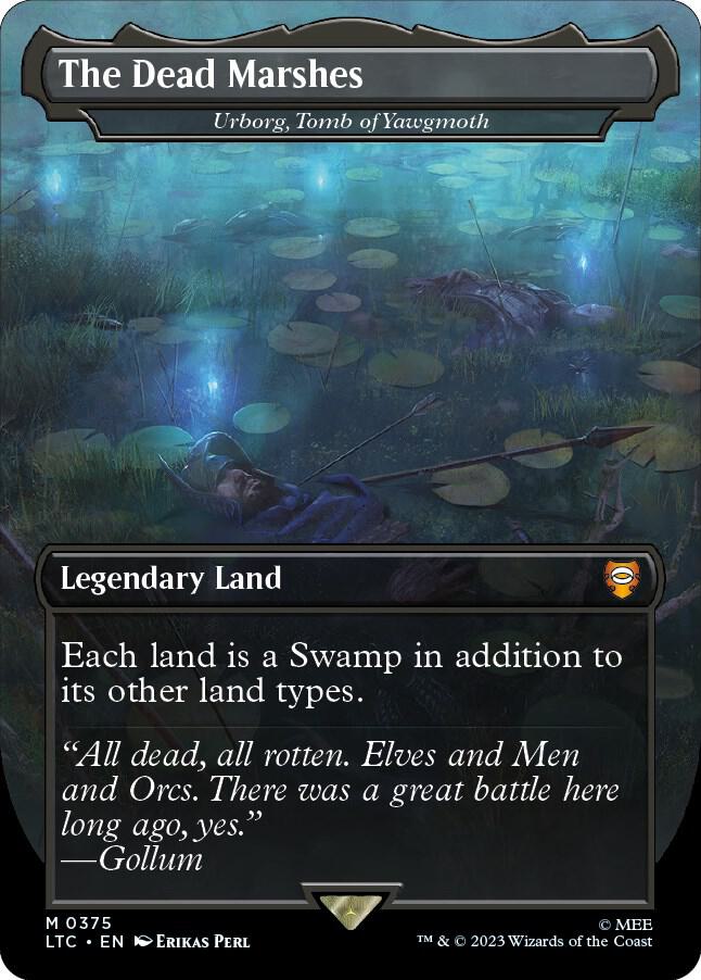 Magic: The Gathering: The Dead Marshes - Urborg, Tomb of Yawgmoth (Borderless) - Commander: The Lord of the Rings: Tales of Middle-earth - VGMX