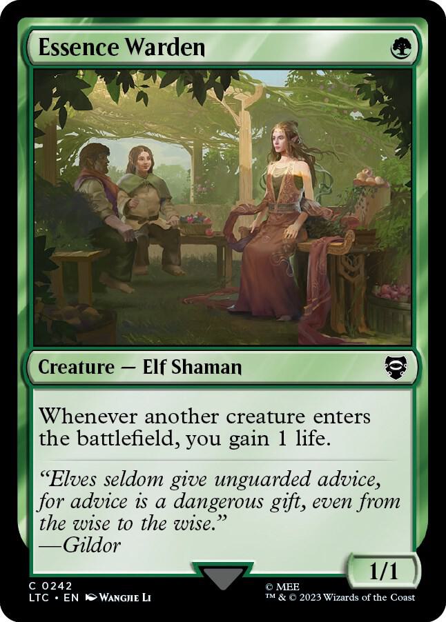Magic: The Gathering: Essence Warden - Commander: The Lord of the Rings: Tales of Middle-earth - VGMX