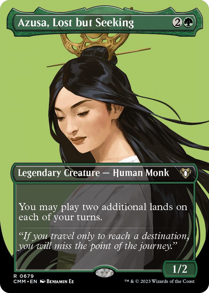 Magic: The Gathering: Azusa, Lost but Seeking (Borderless) - Commander Masters