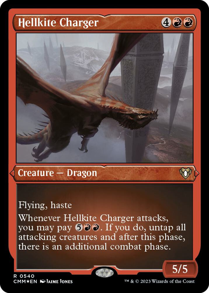 Magic: The Gathering: Hellkite Charger (Foil Etched) - Commander Masters - VGMX