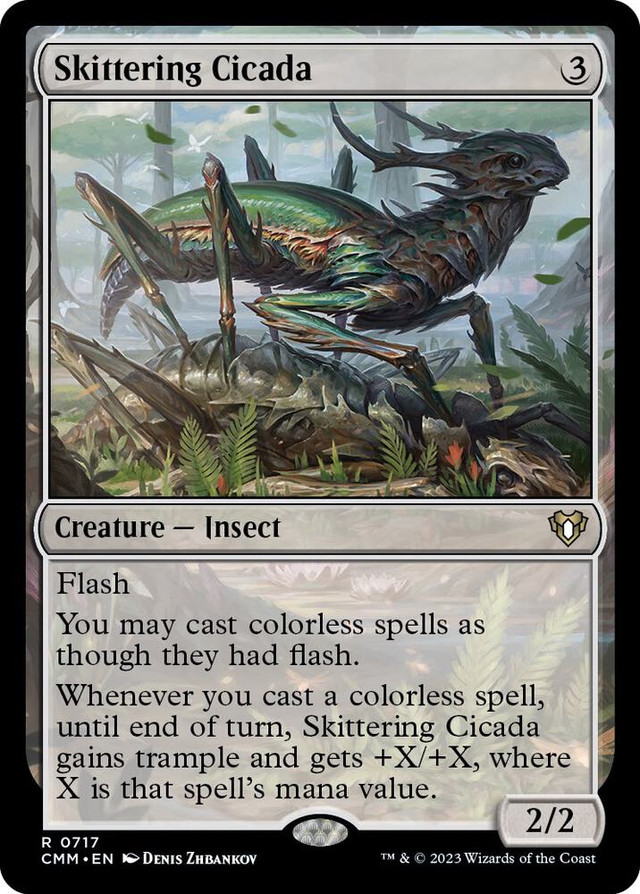 Magic: The Gathering: Skittering Cicada - Commander Masters - VGMX