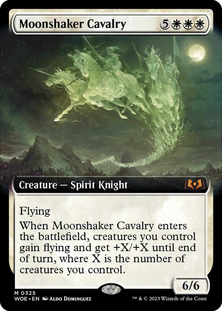 Moonshaker Cavalry (Extended Art) - Wilds of Eldraine - VGMX