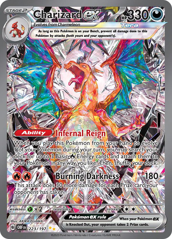 Pokemon: Charizard ex 223/197 - Obsidian Flames - VGMX