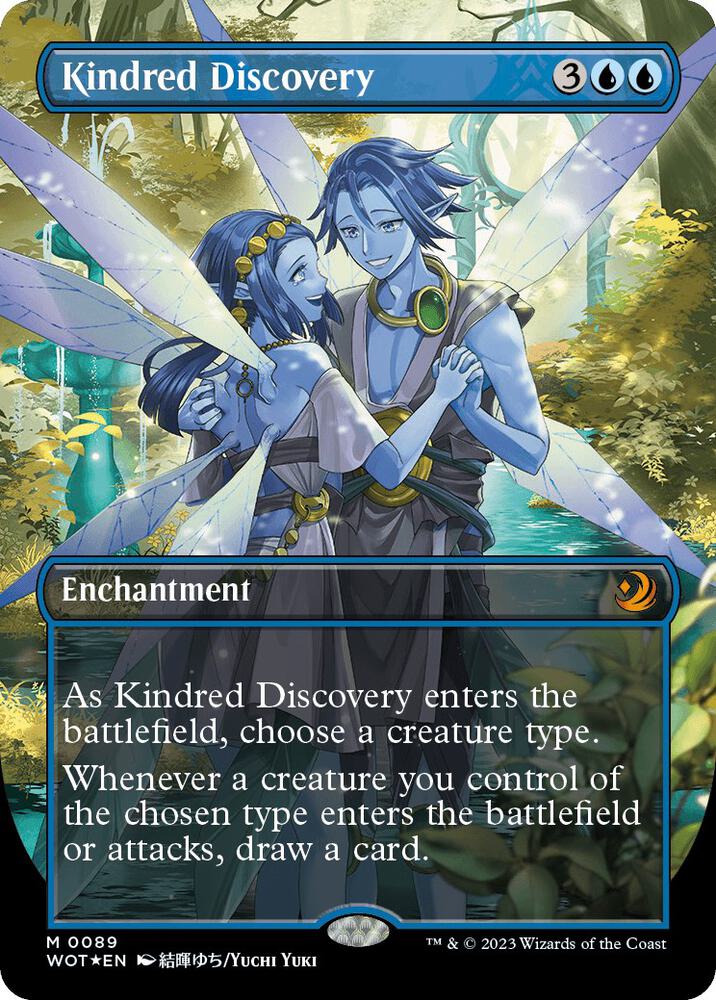 Kindred Discovery (Anime Borderless) (Confetti Foil) - Wilds of Eldraine: Enchanting Tales (WOT)