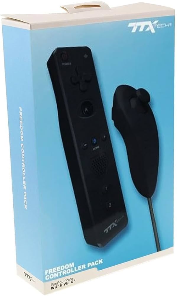 Wireless Remote Control w/ Action Plus & Nunchuk for Wii and Wii U