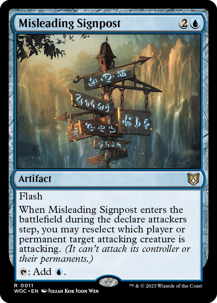 Magic: The Gathering: Misleading Signpost - Commander: Wilds of Eldraine - VGMX