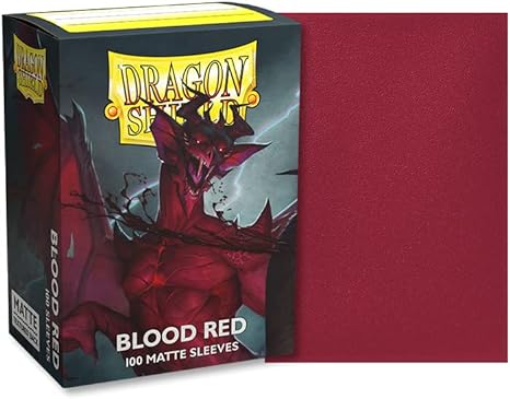Dragon Shield Sleeves – Matte: Blood Red 100CT
