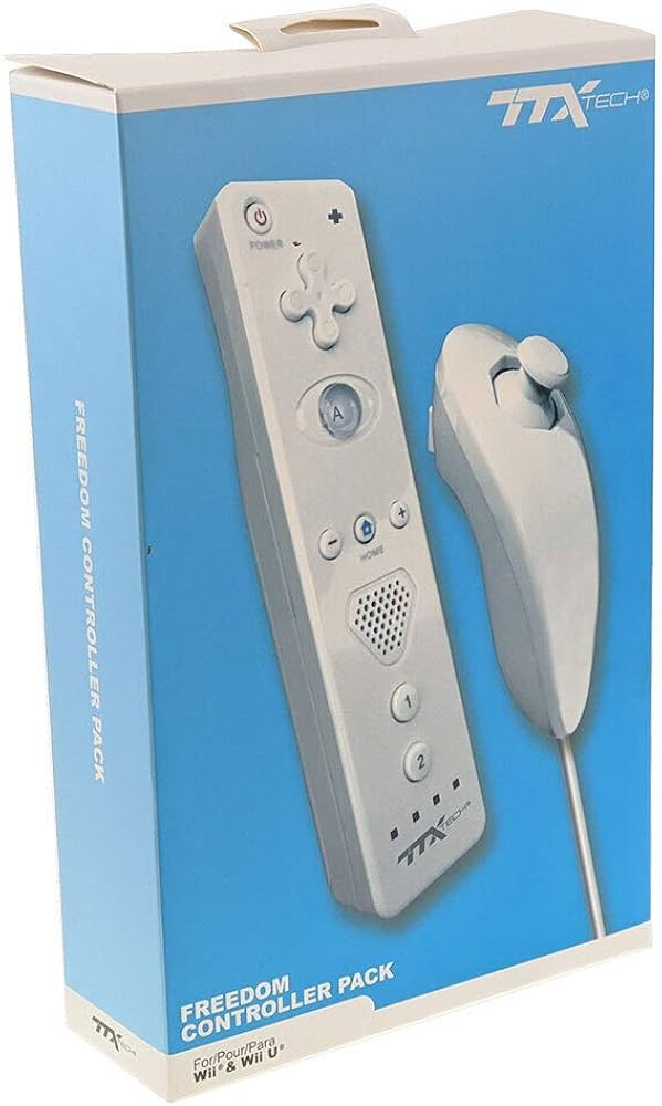 Wireless Remote Control w/ Action Plus & Nunchuk for Wii and Wii U