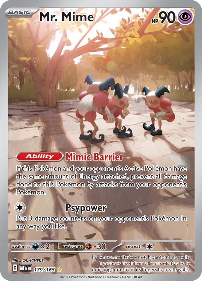 Pokémon: Mr. Mime - 179/165 - SV: Scarlet & Violet 151 - VGMX