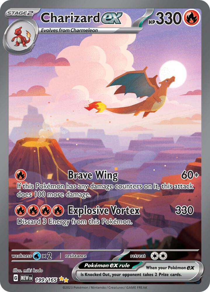 Pokemon: Charizard ex 199/165 - Scarlet & Violet 151
