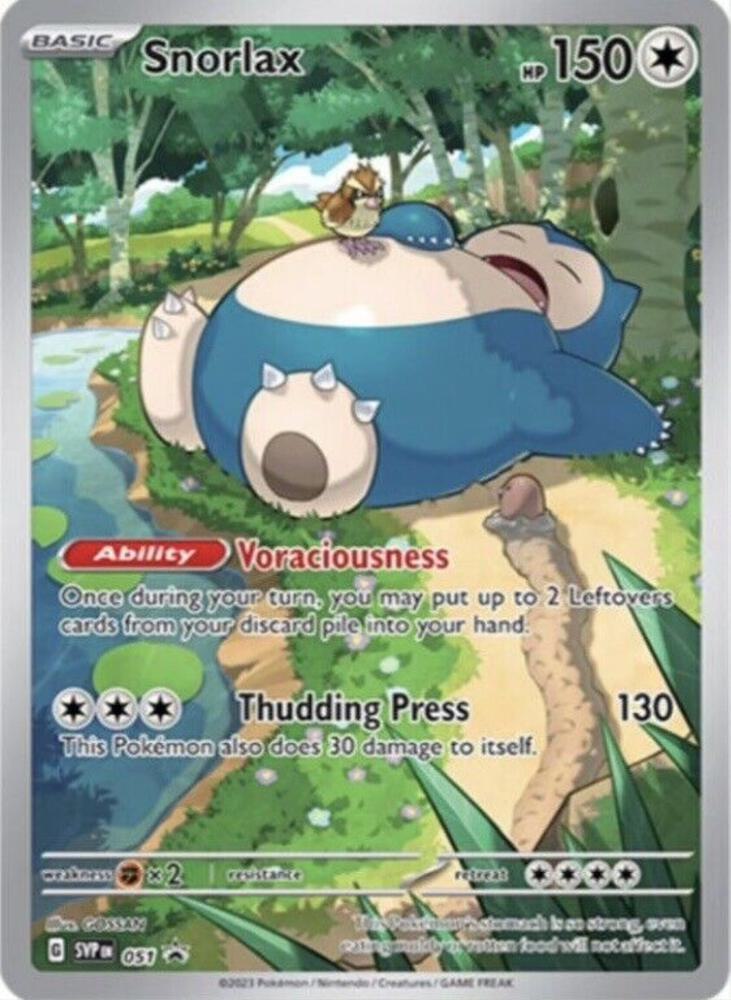 Pokemon: Snorlax - 051 - SV: Scarlet & Violet Promo Cards - VGMX