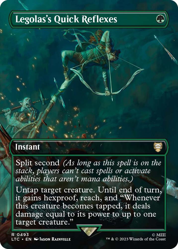 Magic: The Gathering: Legolas's Quick Reflexes (Borderless) - Commander: The Lord of the Rings: Tales of Middle-earth - VGMX