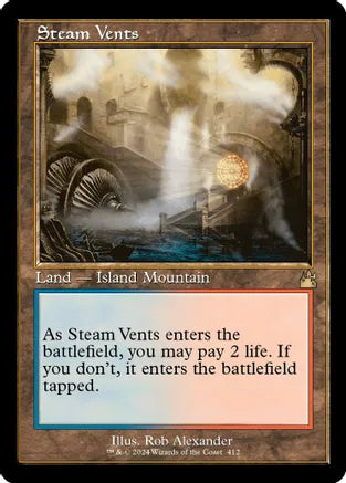 Steam Vents (Retro Frame) Foil - Ravnica Remastered (RVR)