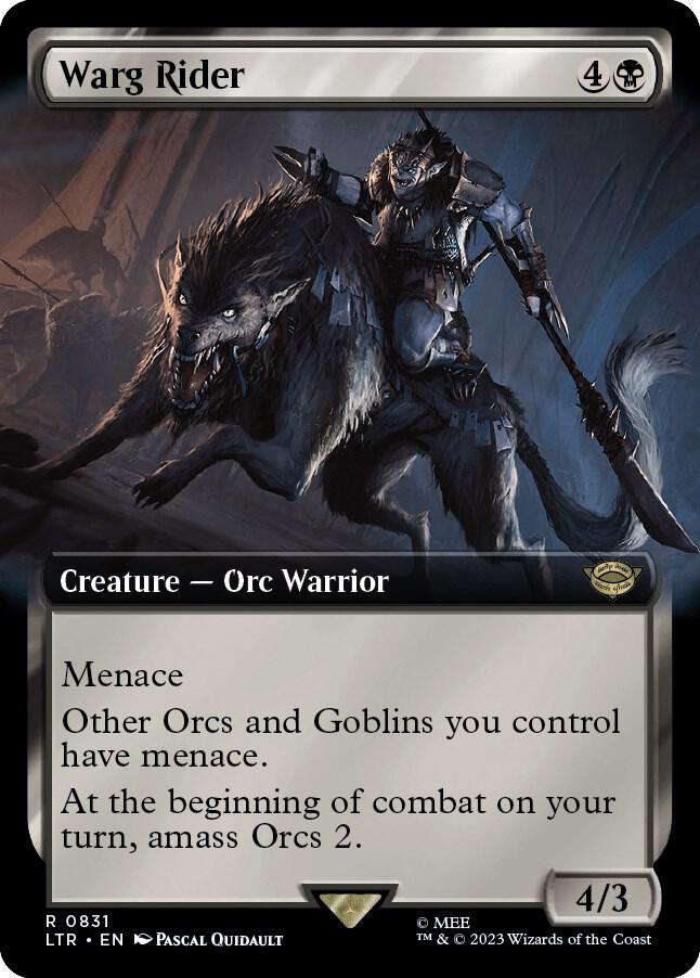 Magic: The Gathering: Warg Rider (Extended Art) - Universes Beyond: The Lord of the Rings: Tales of Middle-earth - VGMX