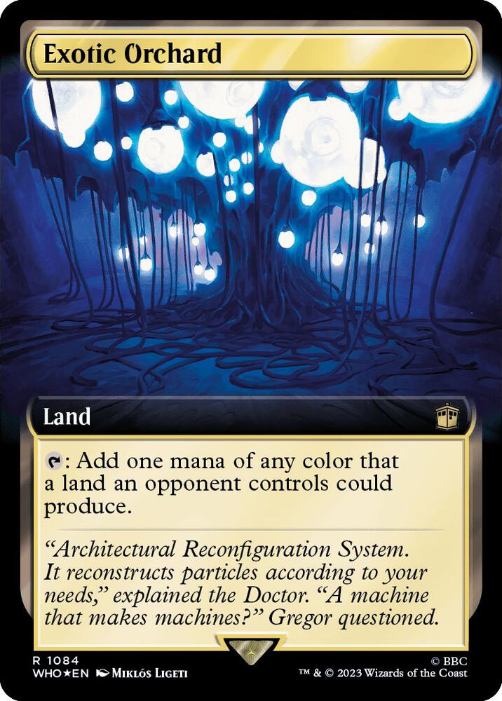 Magic: The Gathering: Exotic Orchard (Extended Art) (Surge Foil) - Universes Beyond: Doctor Who - VGMX