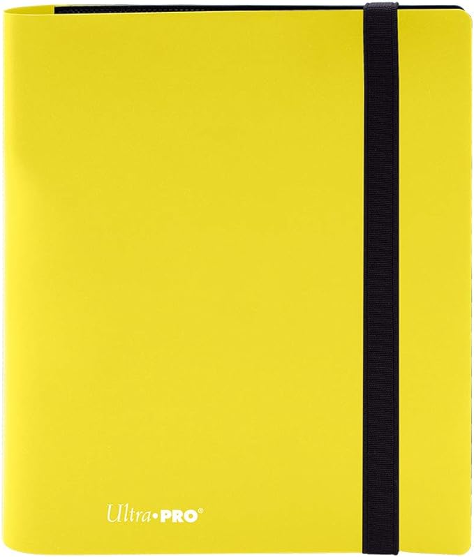 Ultra Pro Eclipse 4 Pocket Pro Binder-Lemon Yellow