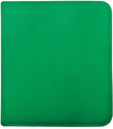 Ultra Pro E-15741 Ultra Pro-12 Pocket Zippered Pro Binder-Green