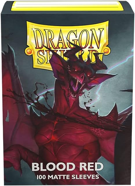 Dragon Shield Sleeves – Matte: Blood Red 100CT