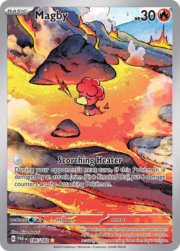 Pokemon: Magby 186/182 - Paradox Rift - VGMX