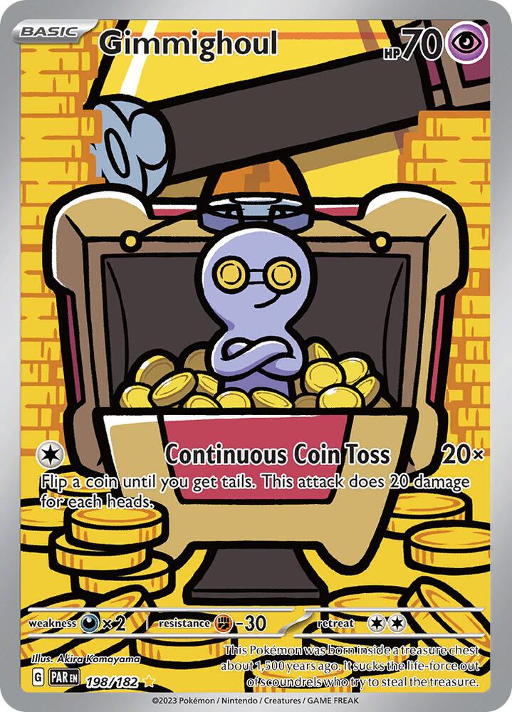 Pokemon: Gimmighoul - 198/182 - SV04: Paradox Rift - VGMX