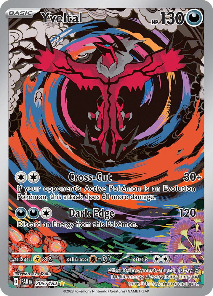 Pokemon: Yveltal - 205/182 - SV04: Paradox Rift - VGMX