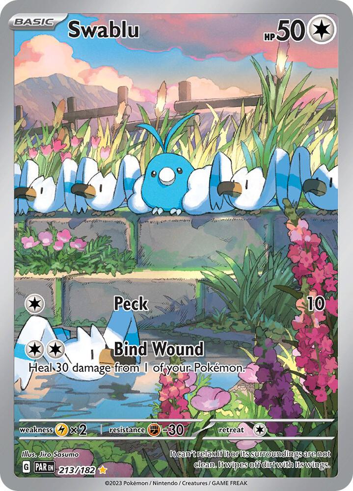 Pokemon: Swablu 213/182 - Paradox Rift - VGMX