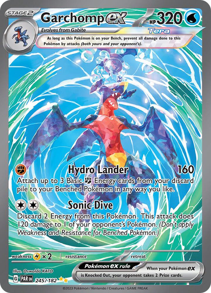Pokemon: Garchomp ex 245/182 - Paradox Rift - VGMX