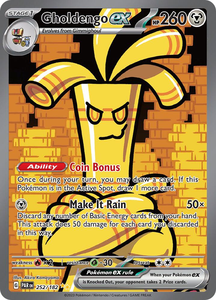 Pokemon: Gholdengo ex 252/182 - Paradox Rift - VGMX