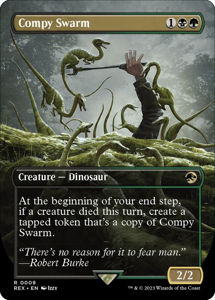 Magic The Gathering: Compy Swarm (Borderless) - Universes Beyond: Jurassic World Collection - VGMX