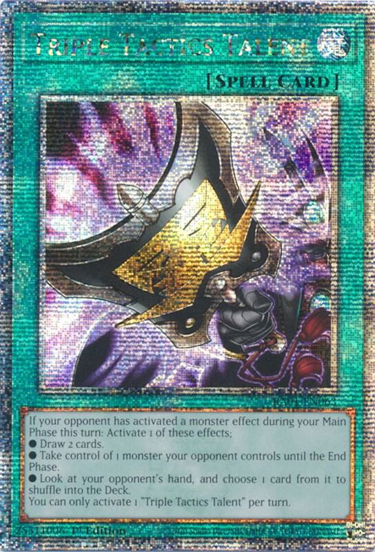 Yu-Gi-Oh!: Triple Tactics Talent (Quarter Century Secret Rare) - 25th Anniversary Rarity Collection - VGMX