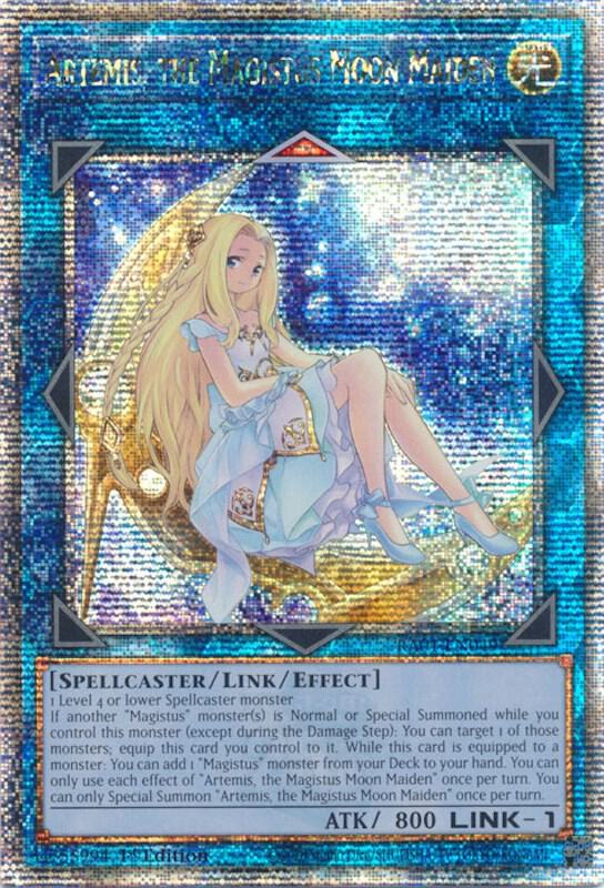 Yu-Gi-Oh!: Artemis, the Magistus Moon Maiden (Quarter Century Secret Rare) - 25th Anniversary Rarity Collection - VGMX