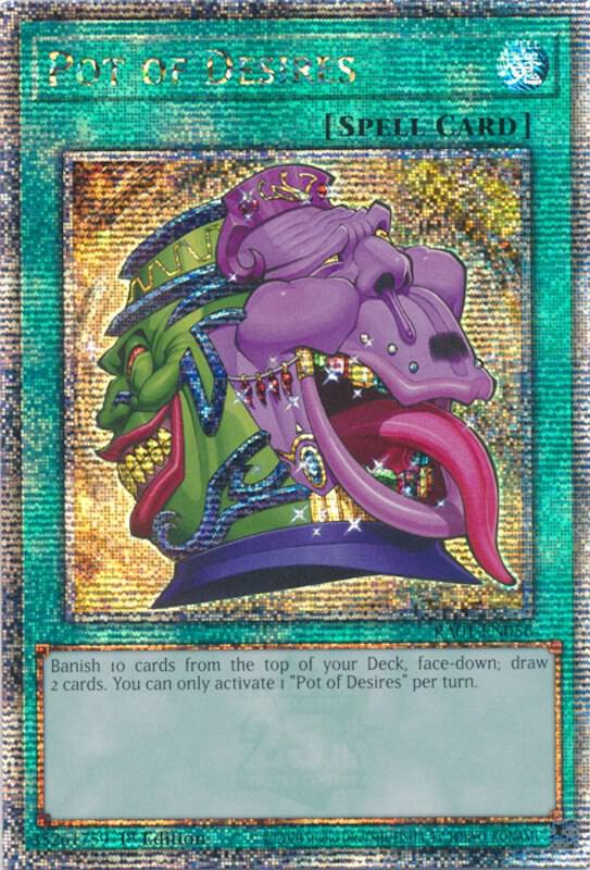 Yu-Gi-Oh!: Pot of Desires (Quarter Century Secret Rare) - 25th Anniversary Rarity Collection - VGMX