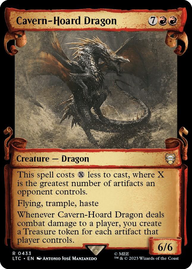 Cavern-Hoard Dragon (Showcase Scrolls) - Commander: The Lord of the Rings: Tales of Middle-earth