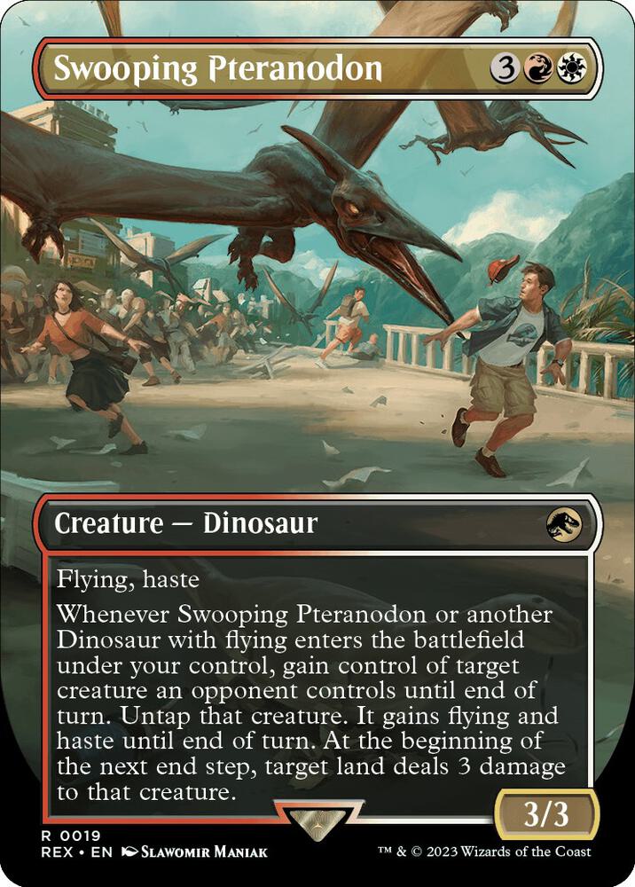 Magic: The Gathering: Swooping Pteranodon (Borderless) - Universes Beyond: Jurassic World Collection - VGMX