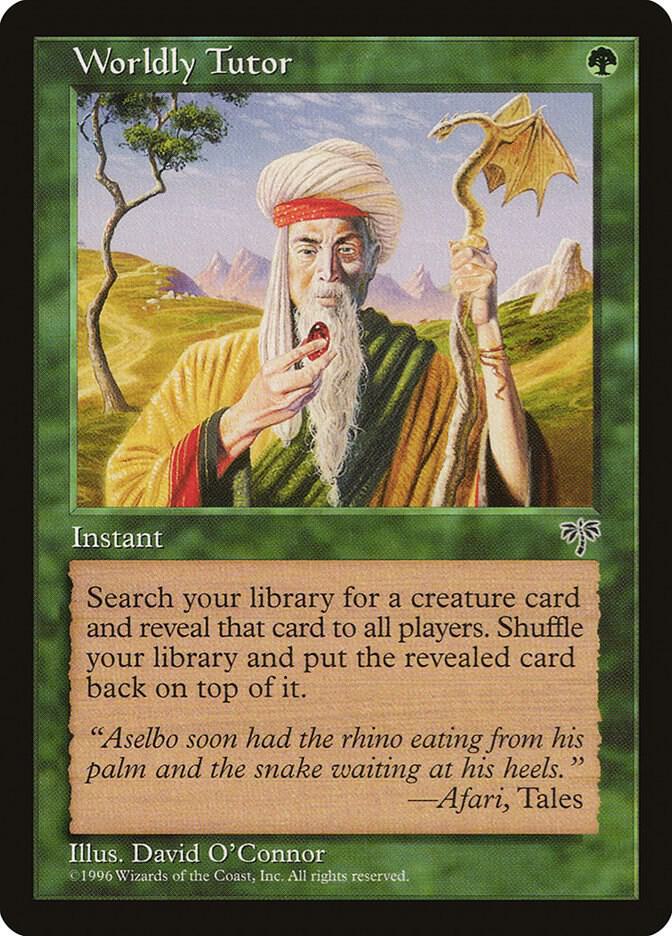 Magic: The Gathering: Worldly Tutor - Mirage - VGMX
