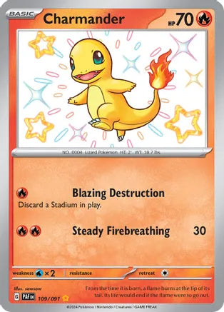 Charmander - 109/091 - SV: Paldean Fates (PAF)