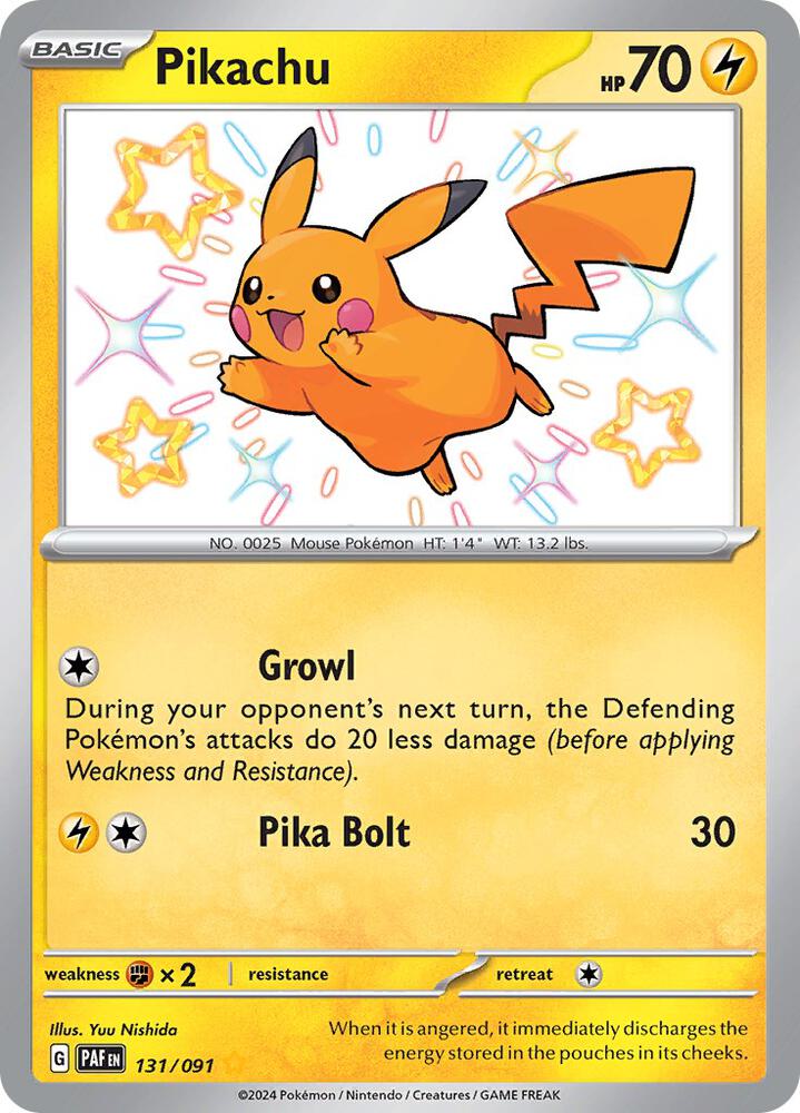 Pokemon: Pikachu - 131/091 - SV: Paldean Fates - VGMX