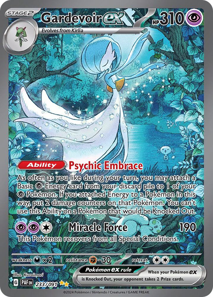 Pokemon: Gardevoir ex 233/091 - Paldean Fates - VGMX