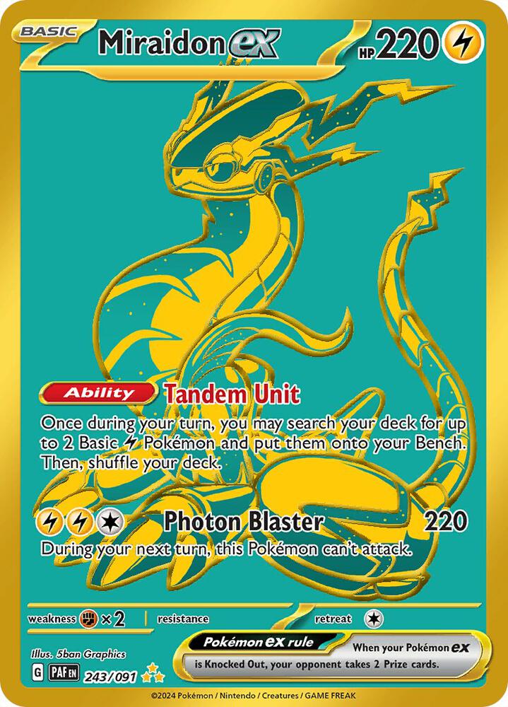 Pokémon: Miraidon ex - 243/091 - SV: Paldean Fates