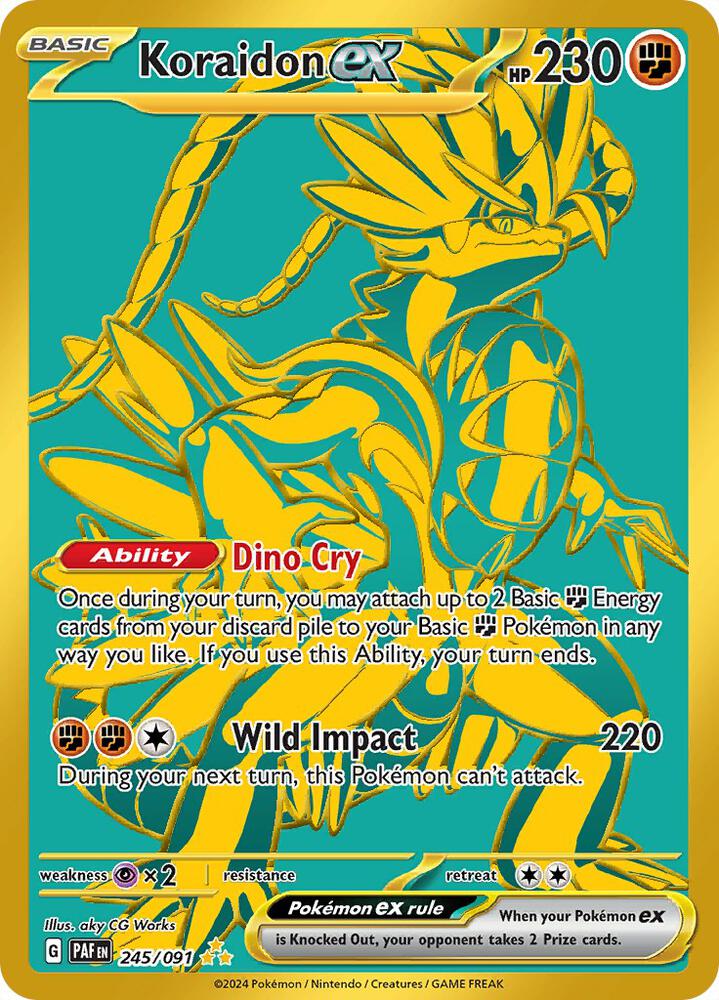 Pokémon: Koraidon ex - 245/091 - SV: Paldean Fates