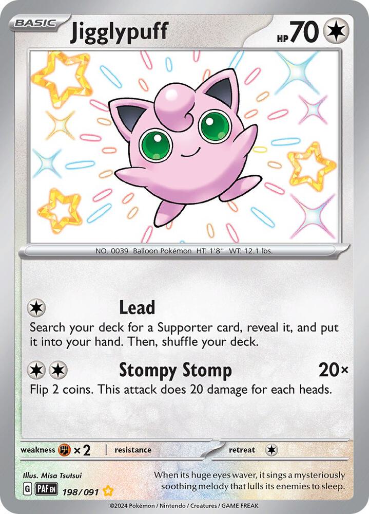 Jigglypuff - 198/091 - SV: Paldean Fates