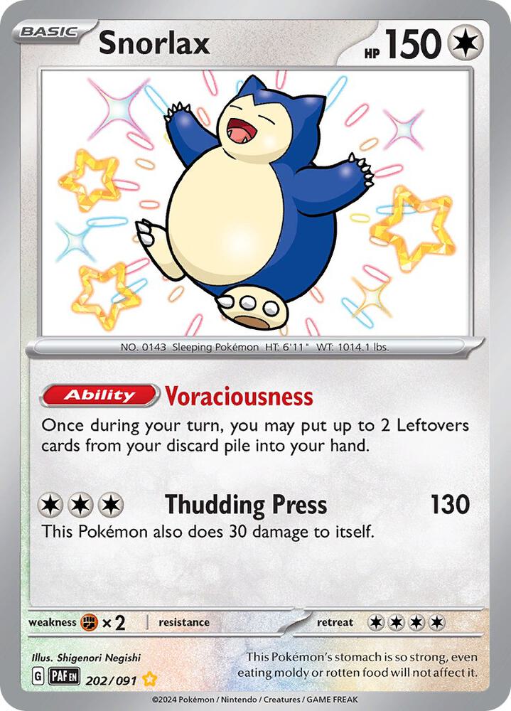 Snorlax - SV: Paldean Fates