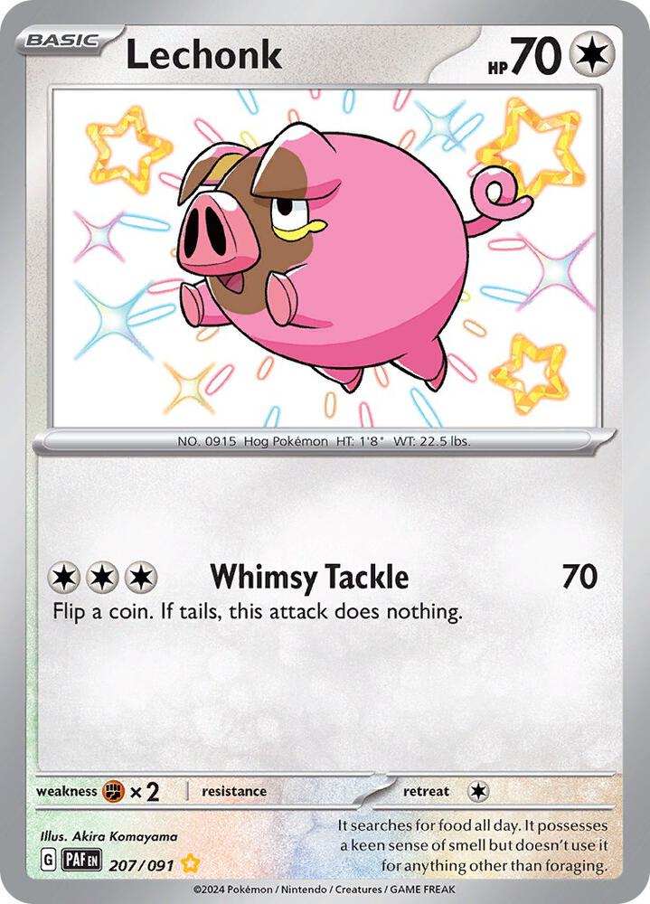 Pokémon: Lechonk - 207/091 - SV: Paldean Fates