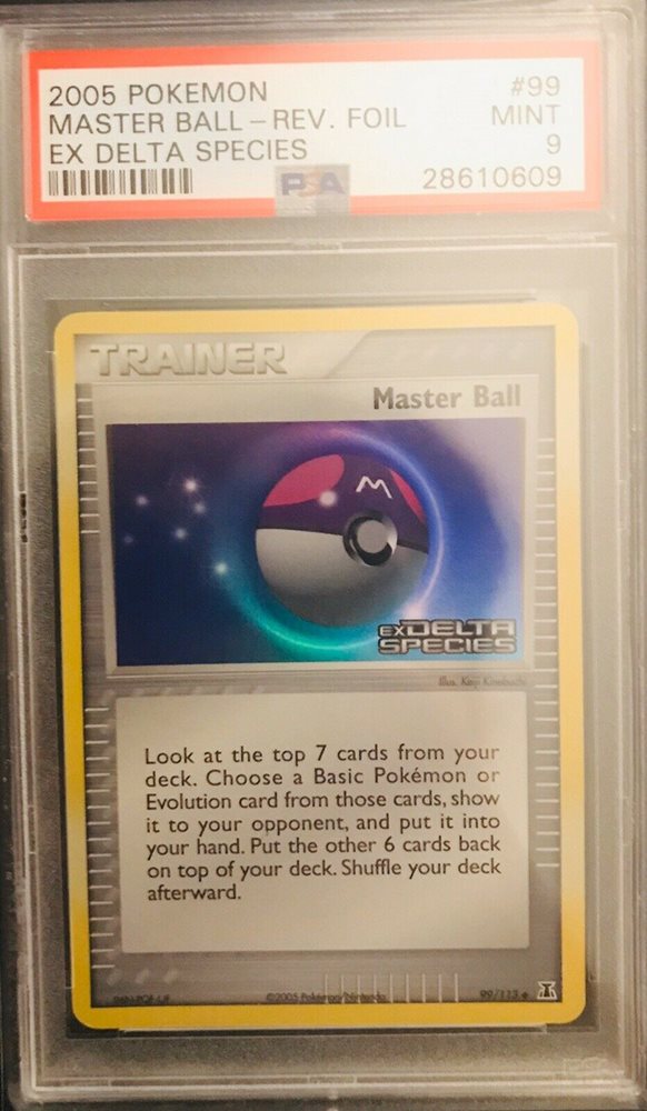 Pokémon: Masterball Reverse Foil - 99/113 - EX Delta Species - PSA 9