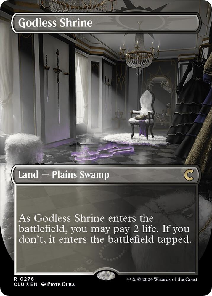Godless Shrine (Borderless) - Ravnica: Clue Edition