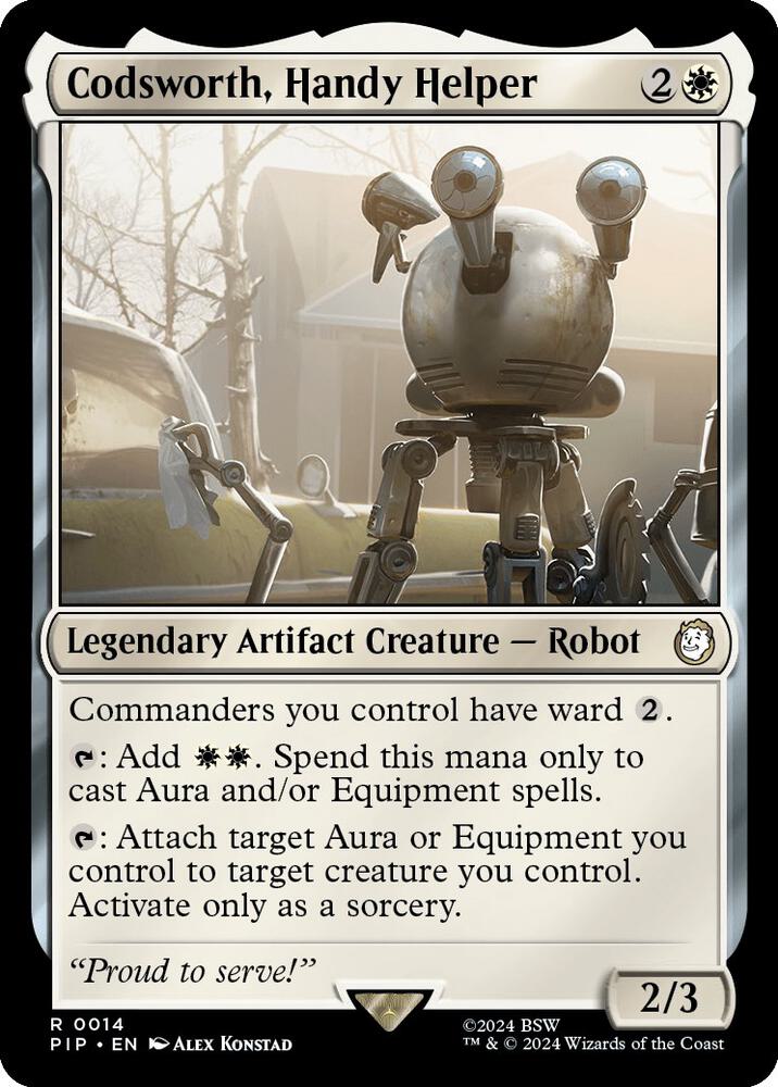 Magic: The Gathering: Codsworth, Handy Helper - Universes Beyond: Fallout
